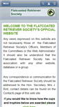 Mobile Screenshot of flatcoated-retriever-society.org